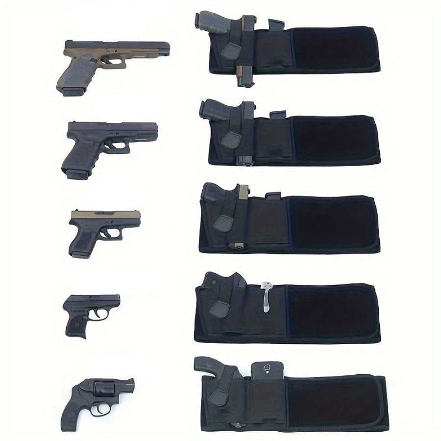 Adjustable Belly Pocket Holster – Concealed Carry Waist Holster for LCP, M&P Shield, Sig Sauer, Beretta & 1911 Pistols