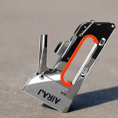 Heavy-Duty Manual Nail Gun – Versatile Stapler for T-Shaped, U-Shaped, I-Shaped, and N-Shaped Nails, Perfect for DIY Furniture and Wood Projects