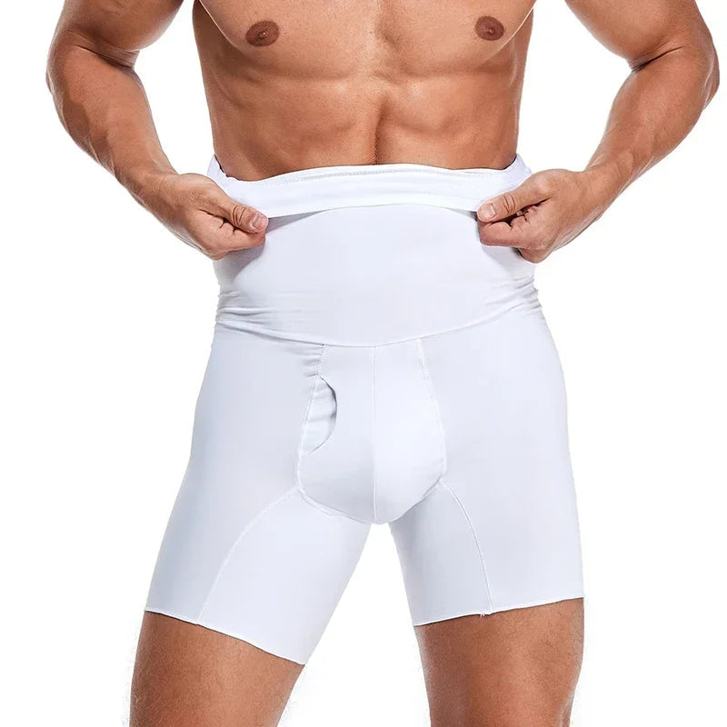 Men's Tummy Control Shaper Shorts – High Waist Compression Underwear for Belly Slimming, Workout Support & Confident Everyday Wear