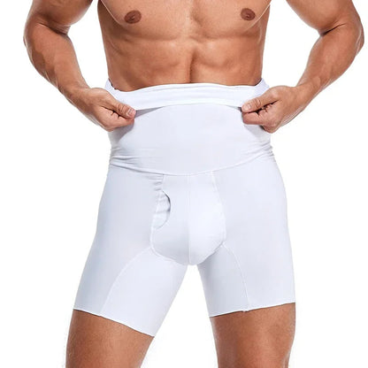Men's Tummy Control Shaper Shorts – High Waist Compression Underwear for Belly Slimming, Workout Support & Confident Everyday Wear