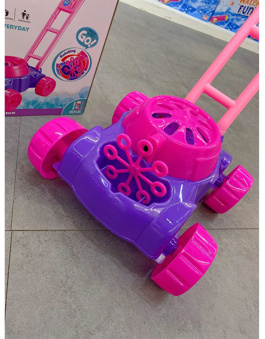 Outdoor Bubble Tank Car Toy – Motorized Bubble Blowing Trolley for Kids, Summer Play, Garden Fun & Gift Idea