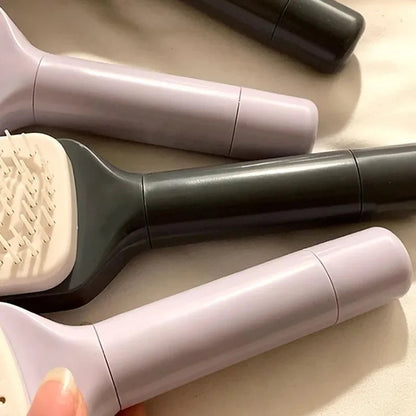 Self-Cleaning Rotatable Hair Brush – Retractable Air Cushion Comb for Anti-Static Hair Smoothing and Scalp Massage