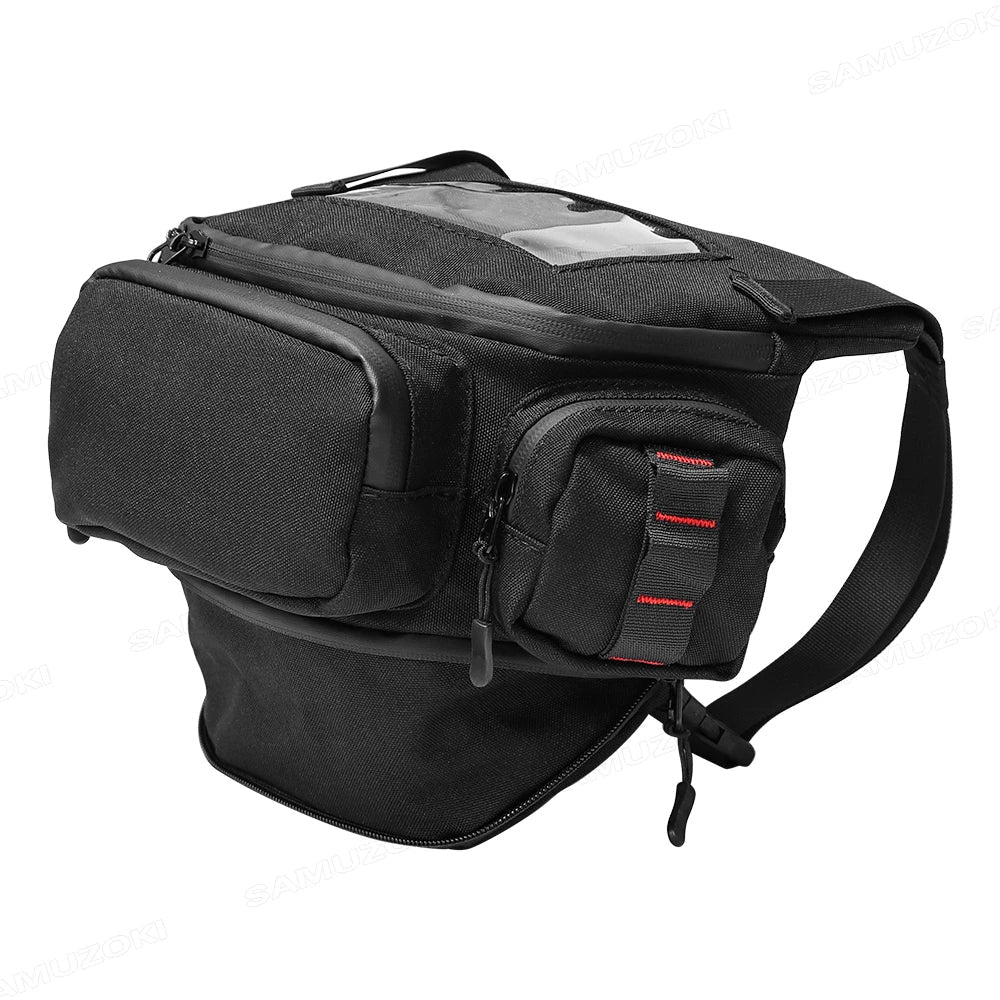 Motorcycle Handlebar & Windshield Storage Bag – Touchscreen Phone Holder, Fuel Tank Pouch, Earphone Case for Vespa & TMAX