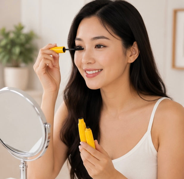 Waterproof Fiber Mascara - 4D Thickening Lengthening Curling Lash Makeup for Long Lasting Volume and Definition