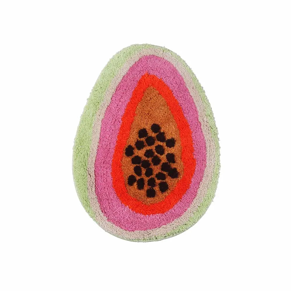 Passion Fruit Shaped Rug - Non-Slip Cartoon Bath Mat for Bathrooms, Kitchens, Bedrooms and Fun Home Decor
