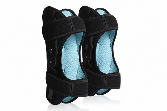 Adjustable Spring Knee Brace Support - Joint Stabilizer with Rebound Power, Pain Relief Protection for Walking and Sports