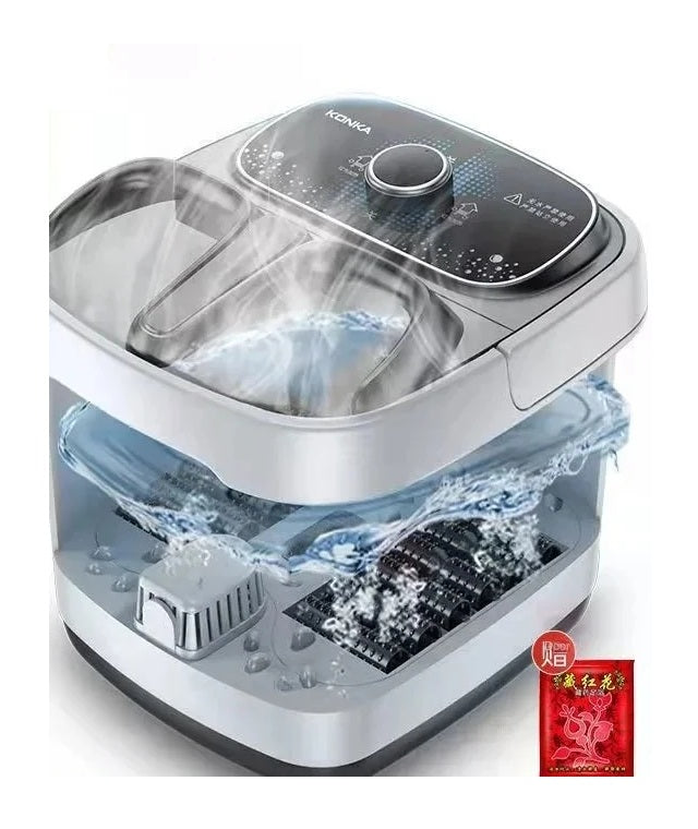 Automatic Foot Spa Bath – Heated Electric Massager Tub with Constant Temperature & Bubbles for Relaxing Feet Care