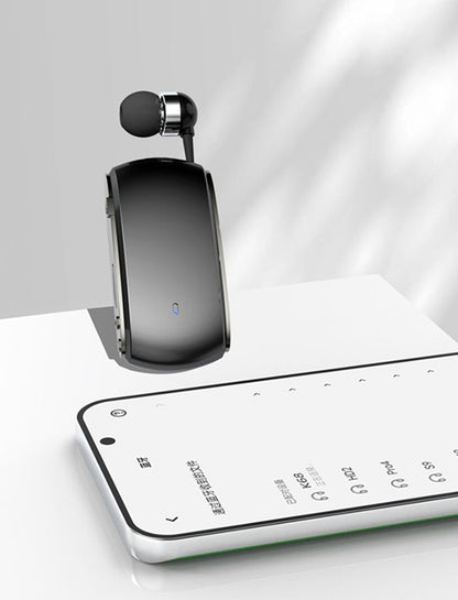 K68 Lavalier Bluetooth MP3 Headset – Stylish Clip-on Wireless Audio for Hands-Free Calls, Music, Podcasts, and On-the-Go Use