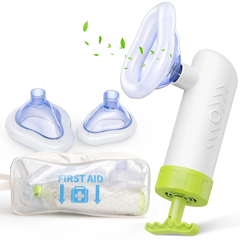 Portable Anti-Choking Device – Non-CPR Airway Suction Rescue Mask for Emergency Breathing Assistance at Home, Office, Travel, and Outdoor Use