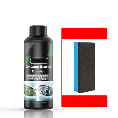 Car Headlight Restoration Kit – Scratch Remover and Oxidation Polish Liquid for Clear, Bright Headlamp Repair