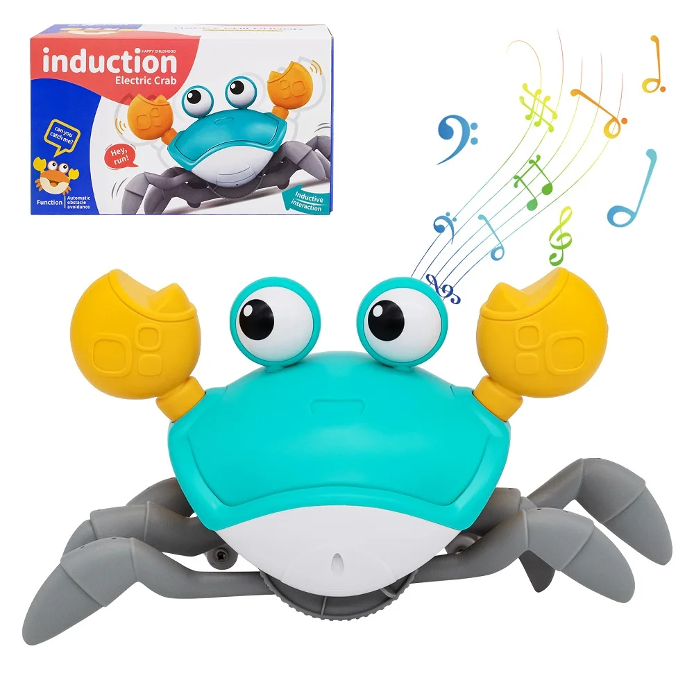 Dancing Crab Interactive Toy - Crawling Musical Baby Toy for Sensory Development and Endless Entertainment