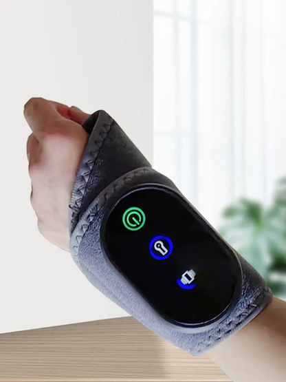 USB Heated Wrist Brace Massager – Portable Electric Wrap with Targeted Pain Relief & Adjustable Heat for Both Hands & Daily Use