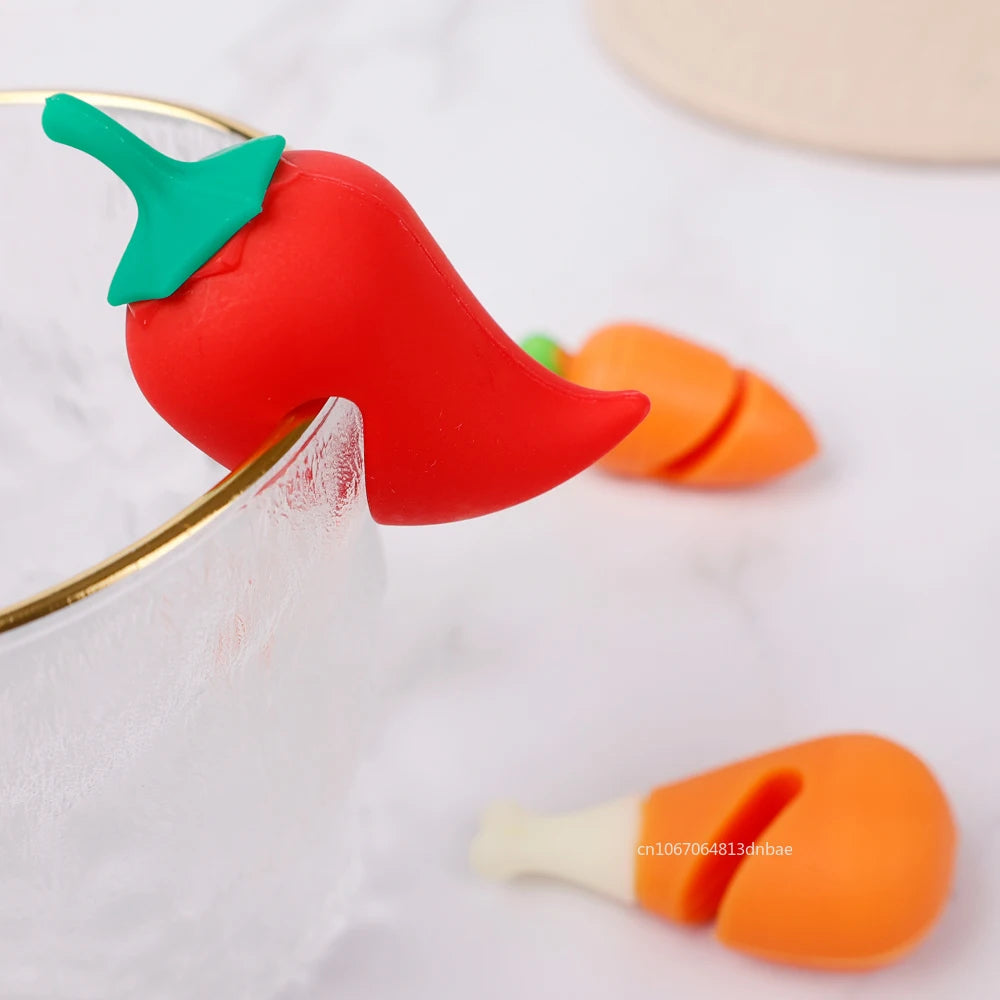 Silicone Anti Spill Pot Lid Holder - Heat Resistant Kitchen Tool for Preventing Overflow and Safe Cooking Convenience