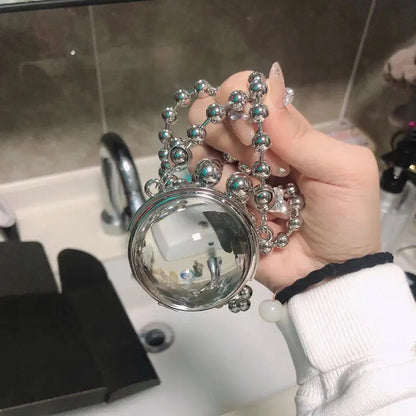 Transparent Acrylic Chain Shoulder Bag – Cute Designer Crossbody Ball Bag for Lipstick, Events, and Fashion Statements