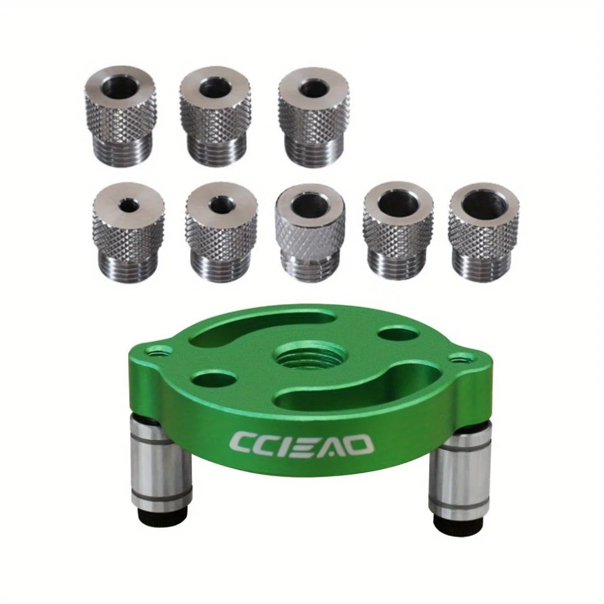 Self-Centering Dowel Drill Guide – 3-10mm Woodworking Jig for Accurate Straight Holes and Panel Joinery