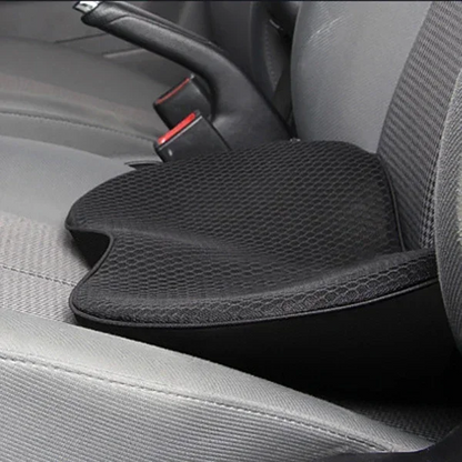 Car Seat Cushion – 2-in-1  Memory Foam Lumbar Support & Height-Boosting Breathable Pad