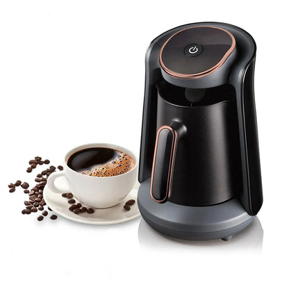 Stainless Steel Moka Coffee Pot – 500ml Semi-Automatic Turkish and Espresso Coffee Maker with Thermal Heat Retention