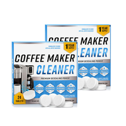 Coffee Machine Cleaner –  24pcs Powerful Descaling Tablets for Espresso & Brew Systems, Enhancing Taste and Machine Longevity