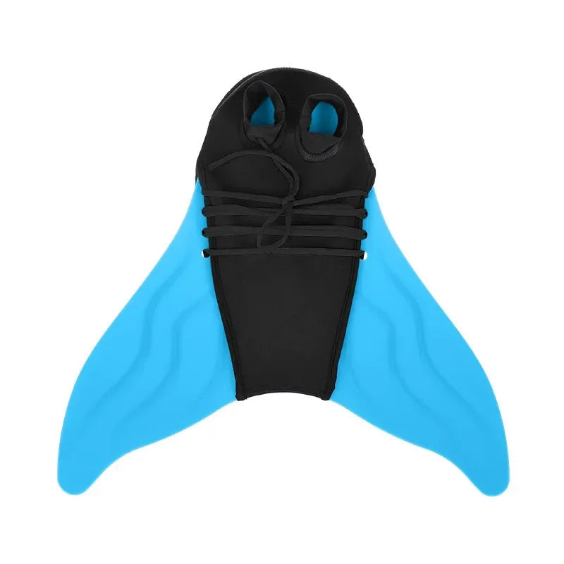 Swimming Training Fins for Kids and Adults – Mermaid Monofin Flippers for Pool Practice, Diving, and Water Fun