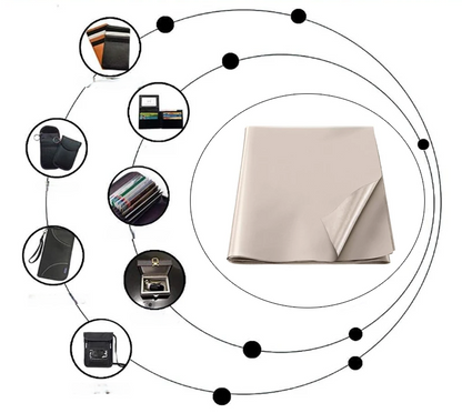 EMF Blocking Faraday Fabric – Copper/Nickel RF Shielding Cloth to Block WiFi, Radiation, and Signal Interference