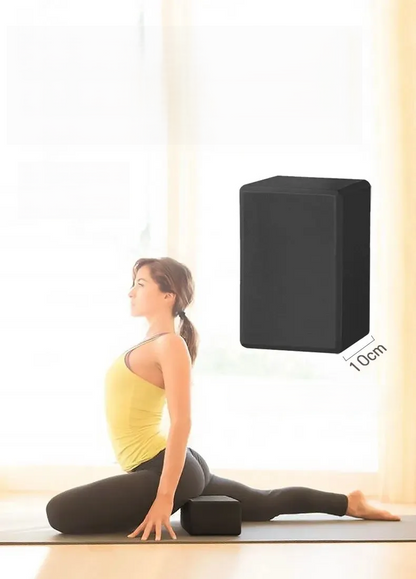 Solid Color High-Density Yoga Blocks – 2pcs Non-Slip Bricks Ideal for Stretching, Leg Workouts, Body Sculpting, and Daily Balance Training