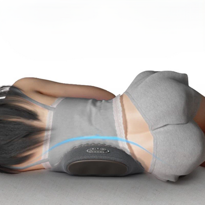 Heated Waist Support Pillow – Vibrating Massage Sleep Pad for Lumbar Pain Relief & Comfort