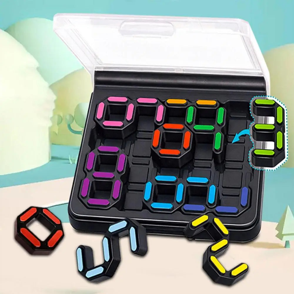 Number Puzzle Educational Toy –3D  Geometric Intelligence Game for Kids, Early Education Balancing Brain Teaser Gift & Classroom Use