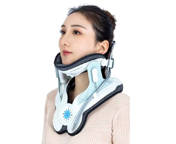 Electric Neck Traction Brace – Soft Adjustable Cervical Collar with Custom Logo, Pain Relief & Support for Neck Fixation Therapy