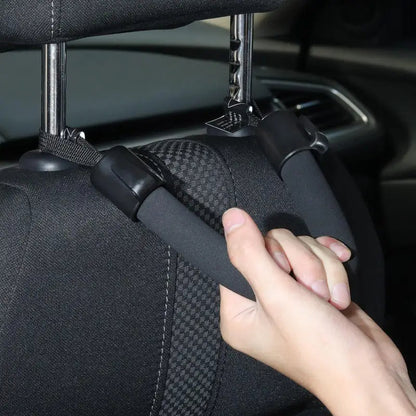 Car Seat Back Armrest & Safety Handle – Soft Headrest Hanger for Elderly & Kids