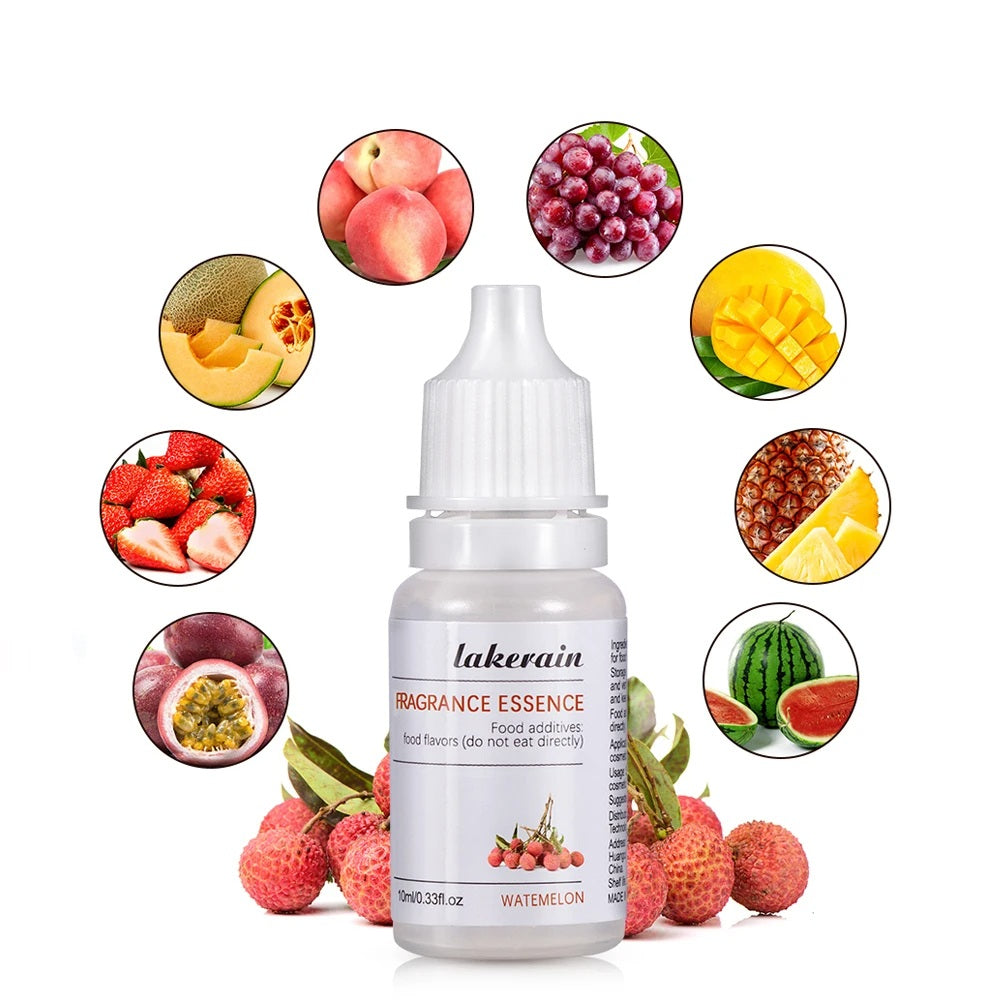 Pure Fruit Fragrance Oil - 10ml Strawberry Scented Essential Oil for Lip Gloss, DIY Soap Making, and Lip Care Creations