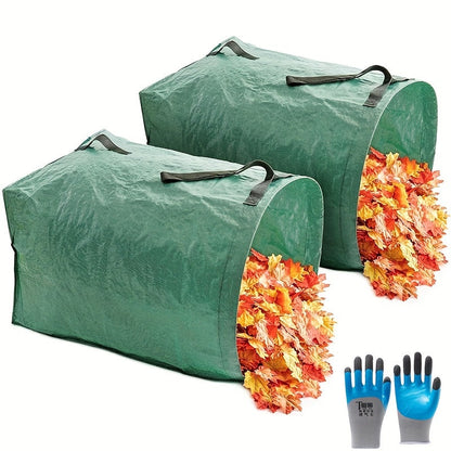 Heavy-Duty Garden Leaf Collection Bag – Reusable PP Yard Waste Disposal Tote for Outdoor Cleanup, Tree Leaves & Lawn Debris