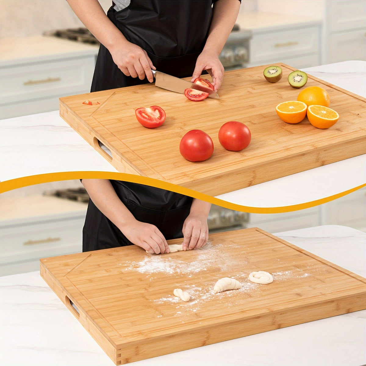 Premium Bamboo Gas Stovetop Guard – Multi-Purpose RV & Kitchen Cooktop Cover for Extra Workspace and Modern Heat-Safe Protection