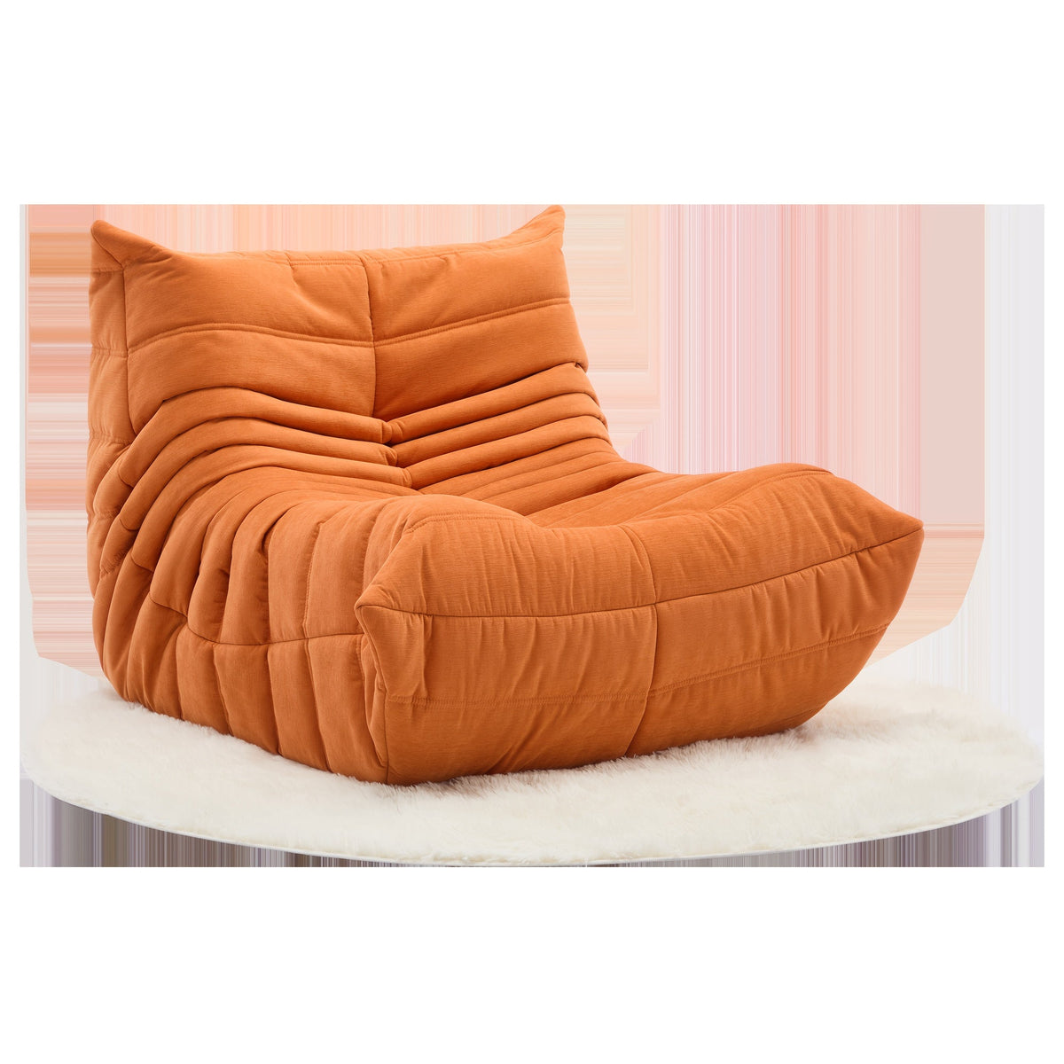 Caterpillar Bean Bag Sofa Chair – Single Lazy Lounge with 45D Sponge Filling, Soft Modern Design for Bedroom or Living Room Comfort
