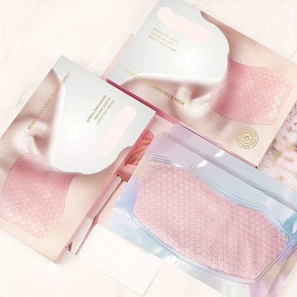 Camellia Neck Mask – Collagen and Niacinamide Infused Skin-Tightening Treatment for Anti-Aging, Hydration, and Firming Neckline Care