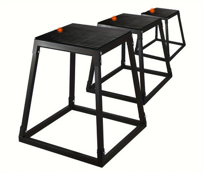 Heavy-Duty Steel Fitness Platform Plyometric Jump Box –  For Jump Training, Crossfit, Strength & Conditioning Home Workouts