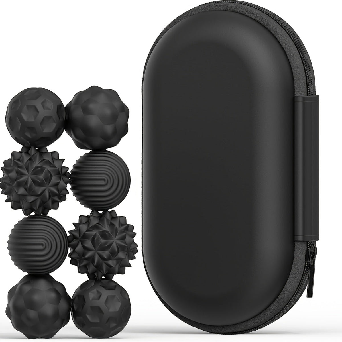 Silicone Magnetic Balls Set – Portable Sensory Fidget Toys for Adults with Fun Textures, Compact Travel Stress Relief Easter Gift