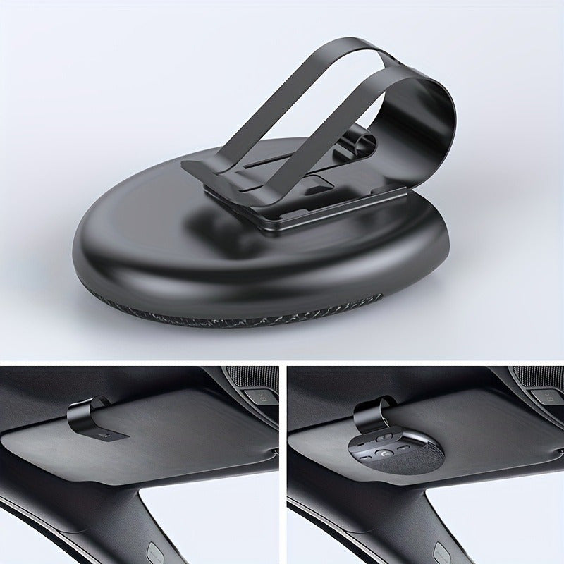 Hands-Free Car Kit Speaker – Bestselling Wireless Sun Visor Speakerphone with Built-In Microphone & Music Playback for Safe Driving and Clear Calls