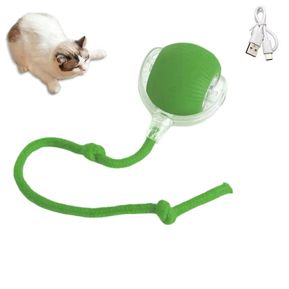 Interactive Auto-Rolling Cat Toy – Smart USB Rechargeable Ball for Endless Fun