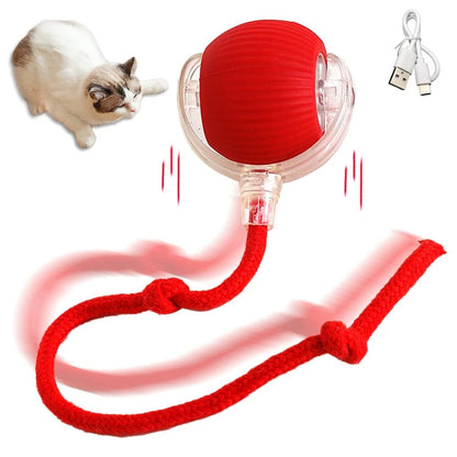 Interactive Auto-Rolling Cat Toy – Smart USB Rechargeable Ball for Endless Fun