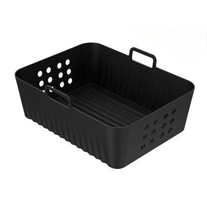 Reusable Silicone Air Fryer Liners – 2-Pack Non-Stick Baking Tray for Ninja XL Basket