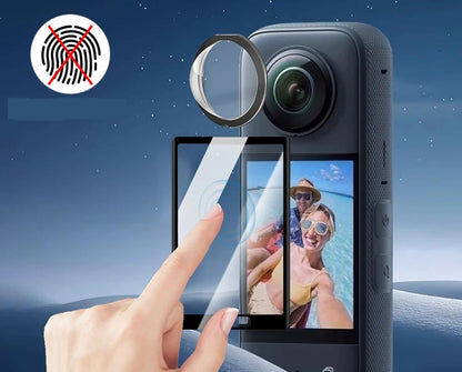 Tempered Glass Screen Protector for Insta360 X3 – Full HD Clear Coverage, Scratch-Resistant Lens Film for Long-Lasting Camera Protection