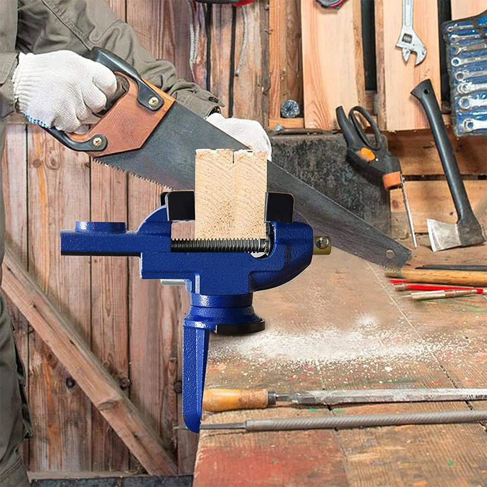 Bench Vise - Universal Multi Purpose 360 Degree Rotation High Hardness Table Vise for Woodworking