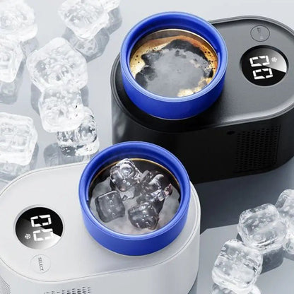 Heated and Cooled Cup Holders - Portable Car Cup Mug Tumbler Cooling Cup Holder 2 in 1