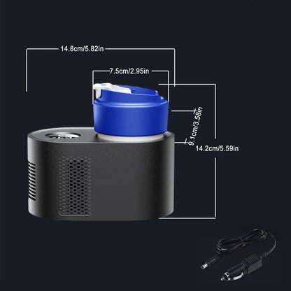 Heated and Cooled Cup Holders - Portable Car Cup Mug Tumbler Cooling Cup Holder 2 in 1