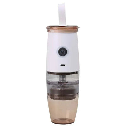 Electric and Portable Mini Coffee Grinder - 2 in 1 USB Hand Crank Coffee Machine with Handle