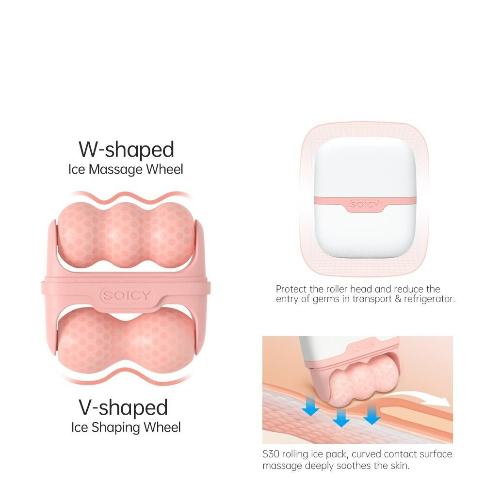 Eye Roller Face Sculpting Tool - 2-in-1 Facial Ice Massage Wheel & Face Ice Roller for Face and Body