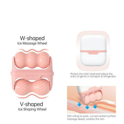 Eye Roller Face Sculpting Tool - 2-in-1 Facial Ice Massage Wheel & Face Ice Roller for Face and Body