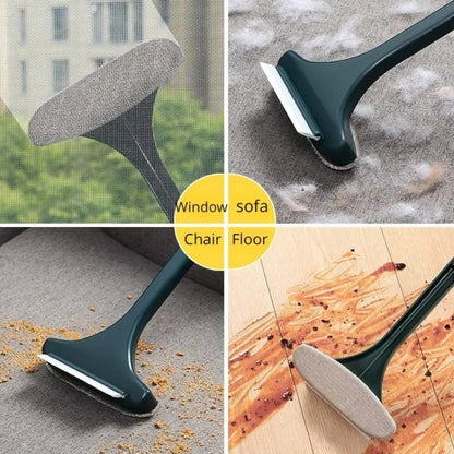 2 in 1 Cleaning Brush - Dry and Wet Dual-use Household Mesh Cleaning Dust Brush Window Cleaning Tool