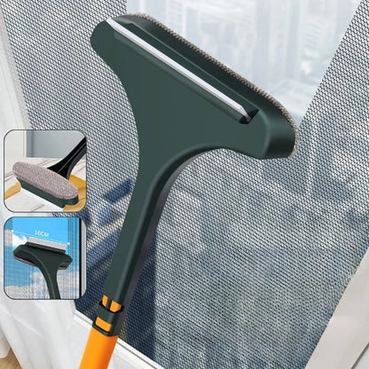 2 in 1 Cleaning Brush - Dry and Wet Dual-use Household Mesh Cleaning Dust Brush Window Cleaning Tool