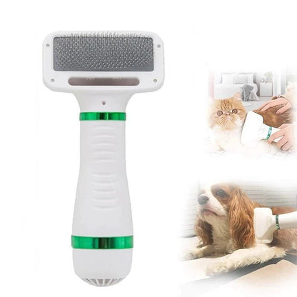 Portable Pet Hair Dryer - 2 in 1  Pet Grooming Cat Hair Comb Dog Fur and Blower Adjustable Temperature Pet Brush